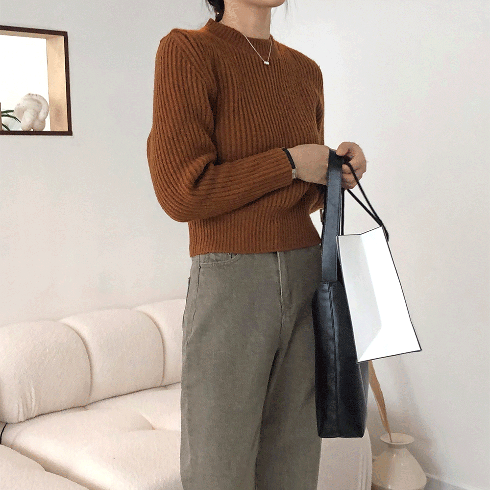 (30%) 호프 도톰 숏 니트 4color