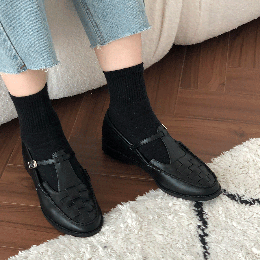 위빙 스트랩 로퍼 2color