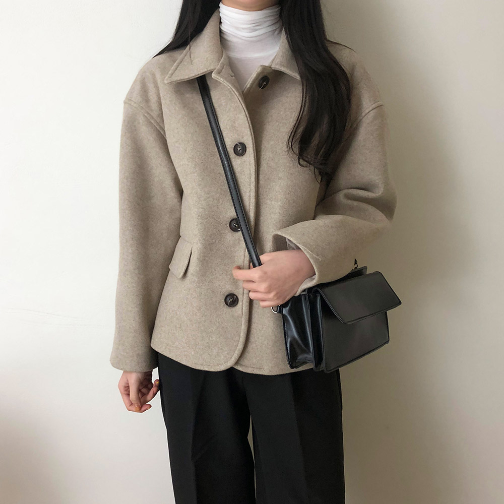 싱글 숏 울 자켓 3color