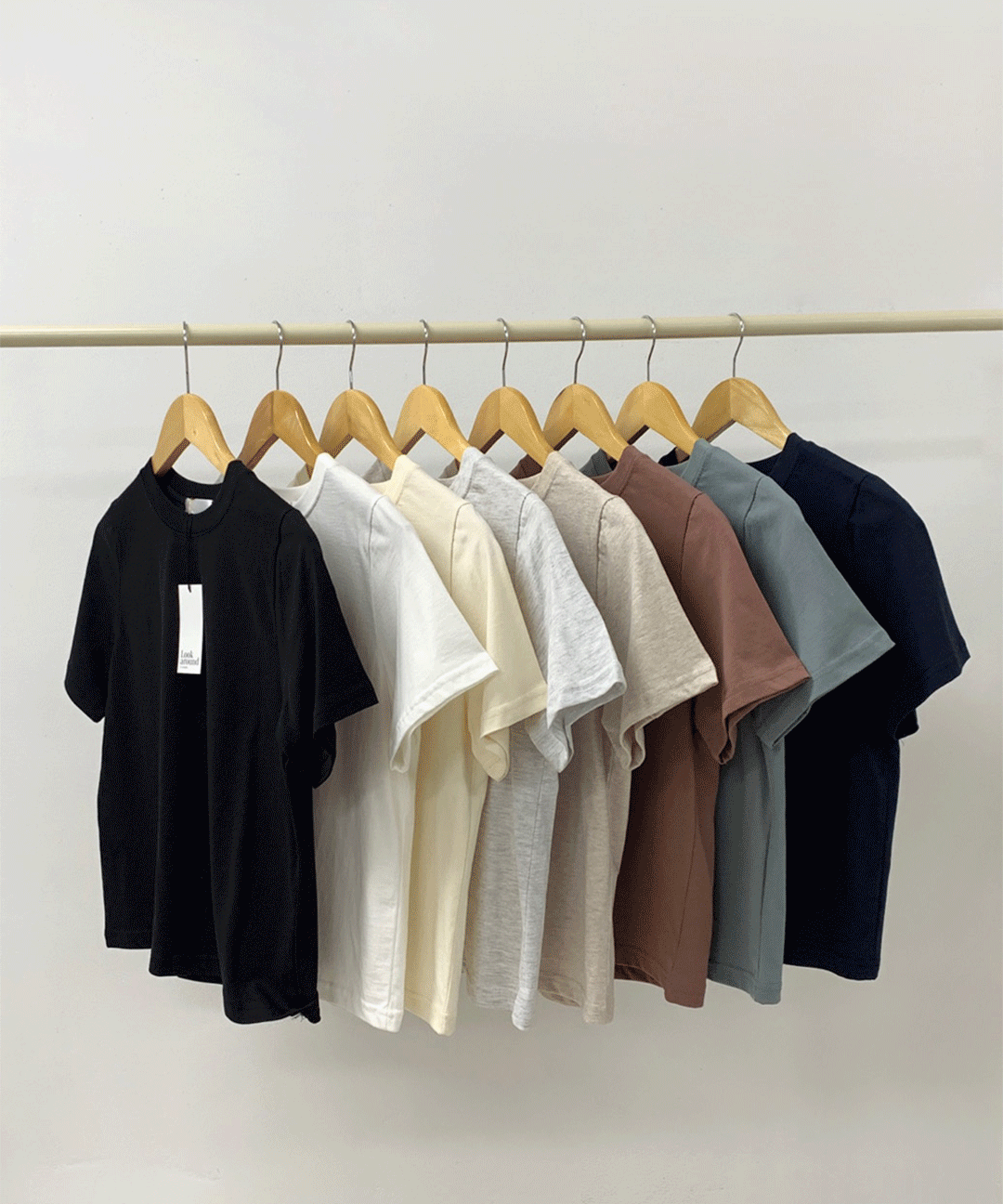 무드 베이직 반팔 티 (라운드/무지/기본핏)